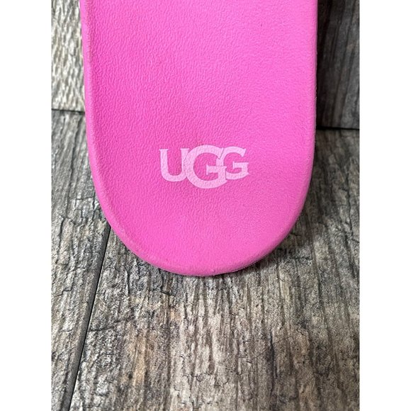 UGG Glitter Pink Slide Sandals Big Kids Size 4 1116688K - Picture 2 of 11
